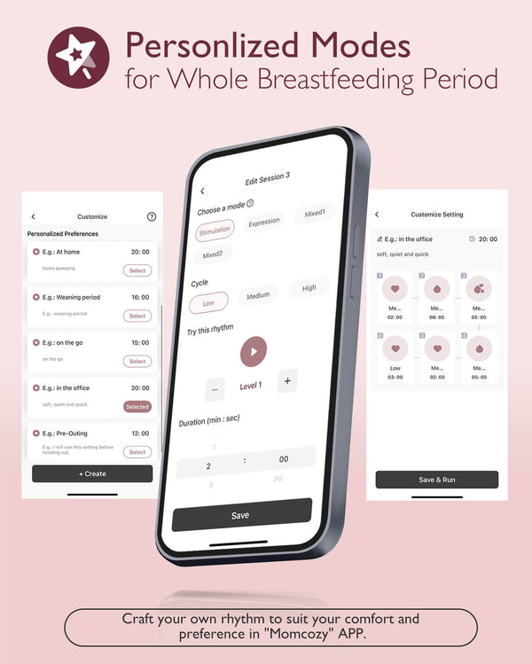 Momcozy Mobile Flow M9 Hands-Free Breast Pump Single - Cozy Red