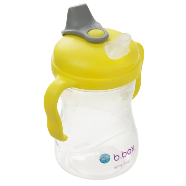 B Box Soft Spout Cup 240Ml - Lemon Yellow Grey