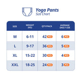 Diaper Pants MILK Baby Yoga Pant Size 4 (L) 144 Pcs 9–17kg – White