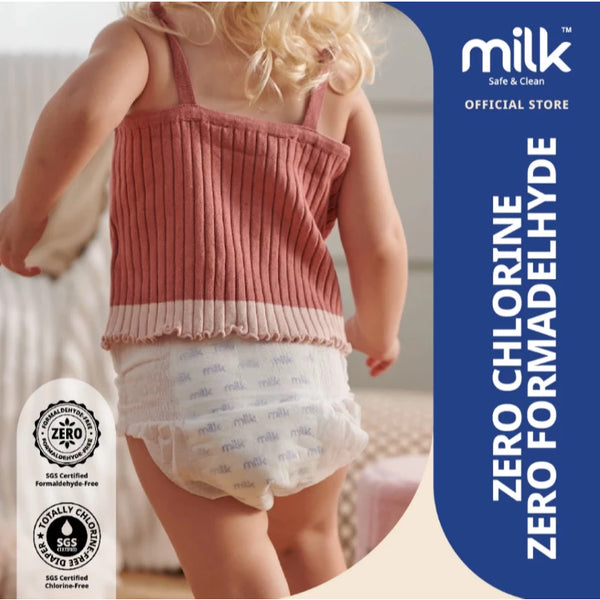 MILK Baby Diaper Yoga Pants, Size L (36 Pcs) 9-17 Kgs