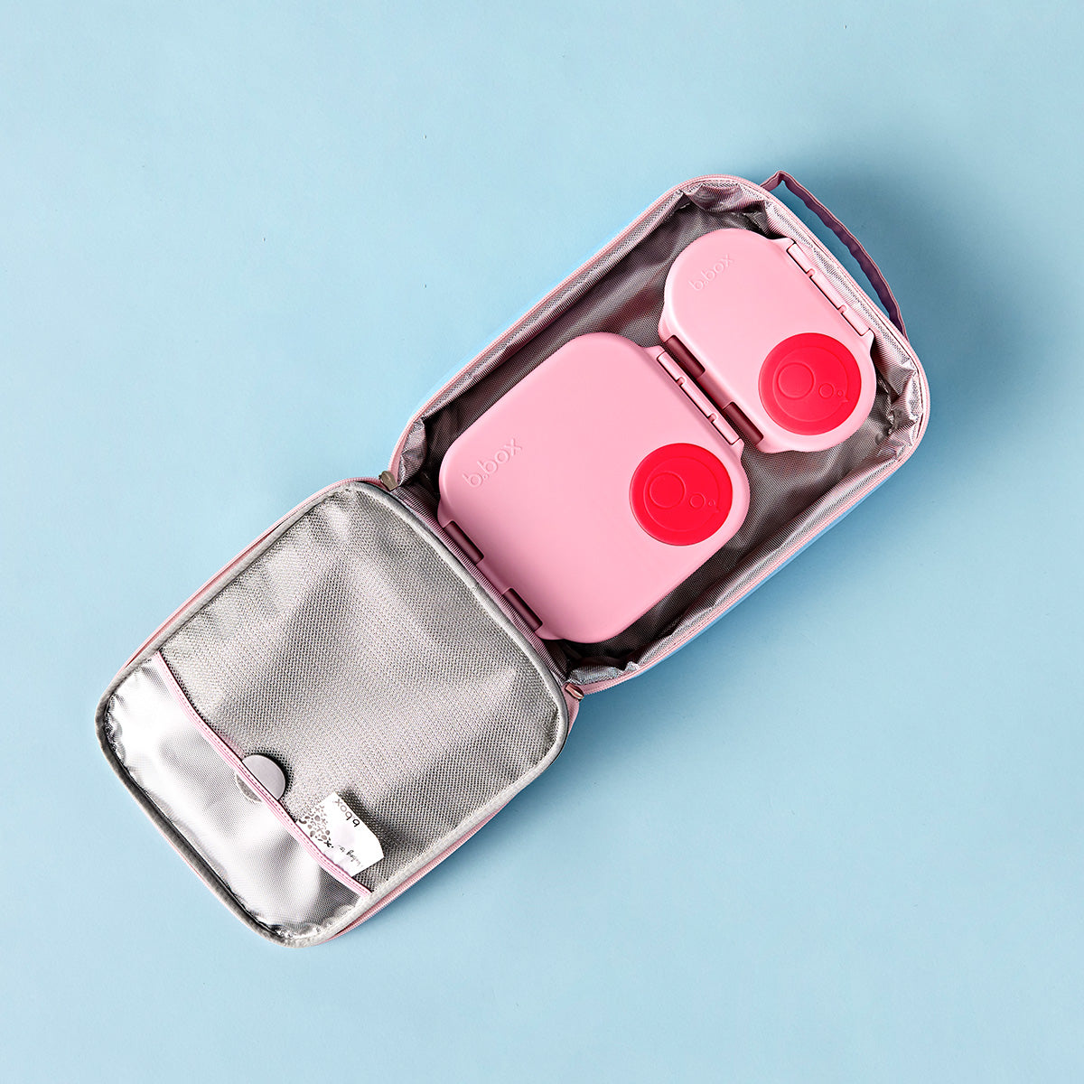 b.box Mini Lunchbox 1 L 18.5 × 17 × 6.7 cm Flamingo Fizz Light Pink