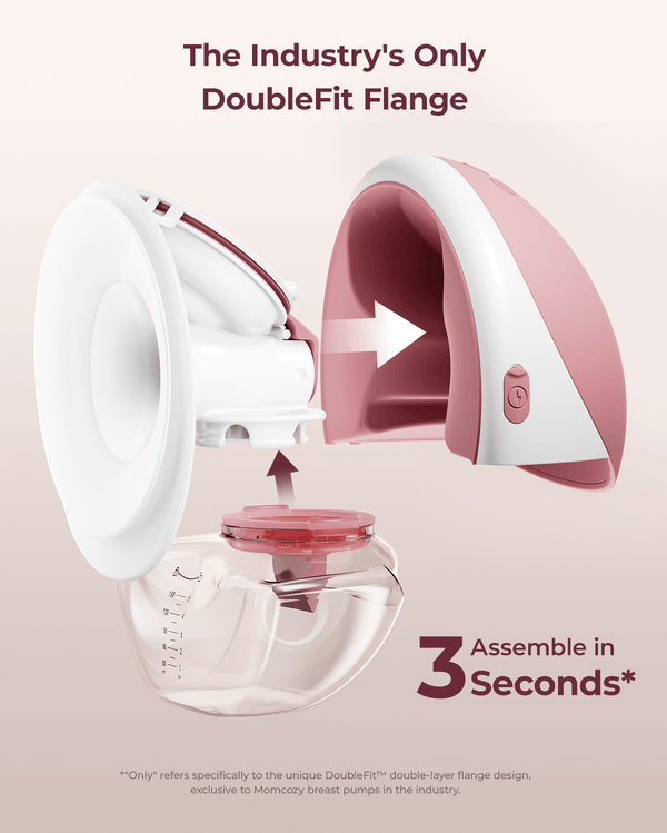 Momcozy Mobile Flow M9 Hands-Free Breast Pump Single - Cozy Red