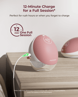 Momcozy Mobile Flow M9 Hands-Free Breast Pump Single - Cozy Red