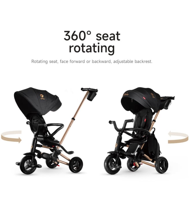 QPlay Nova Niello 6-in-1 Foldable Trike 10-72 Months Black