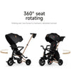 QPlay Nova Niello 6-in-1 Foldable Trike 10-72 Months Black