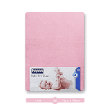 Hopop Waterproof Baby Bed Protector / Quick Dry Sheet Medium Pink