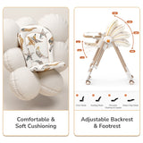 R For Rabbit Marshmallow Smart High Chair For Kids 2-in-1 Abstract Beige