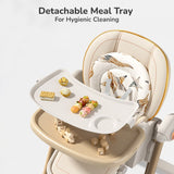 R For Rabbit Marshmallow Smart High Chair For Kids 2-in-1 Abstract Beige