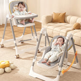 R For Rabbit Marshmallow Smart High Chair For Kids 2-in-1 Abstract Grey