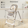 R For Rabbit Marshmallow Smart High Chair For Kids 2-in-1 Abstract Grey