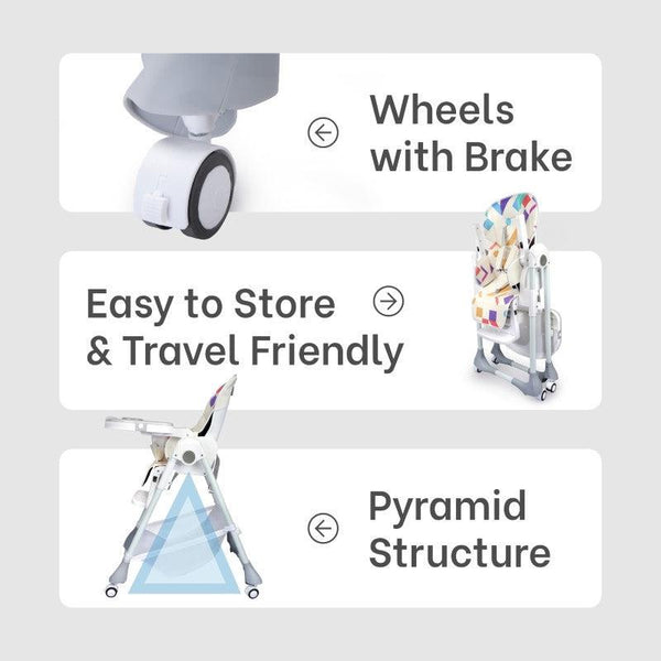 R For Rabbit High Chair Marshmallow Candy Blue