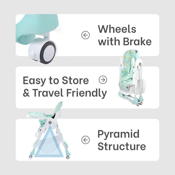 R For Rabbit High Chair Marshmallow Candy Blue