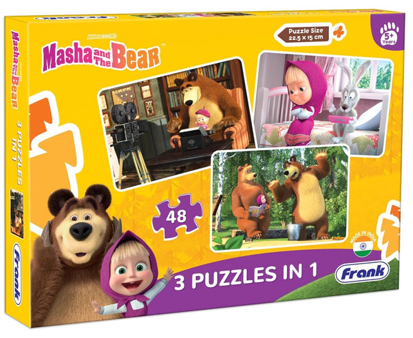 Frank Masha And The Bear Jigsaw 3 In Puzzles 1 5Y+