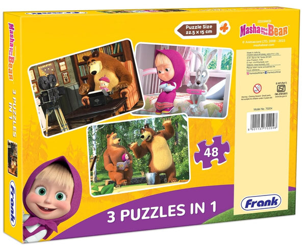 Frank Masha And The Bear Jigsaw 3 In Puzzles 1 5Y+