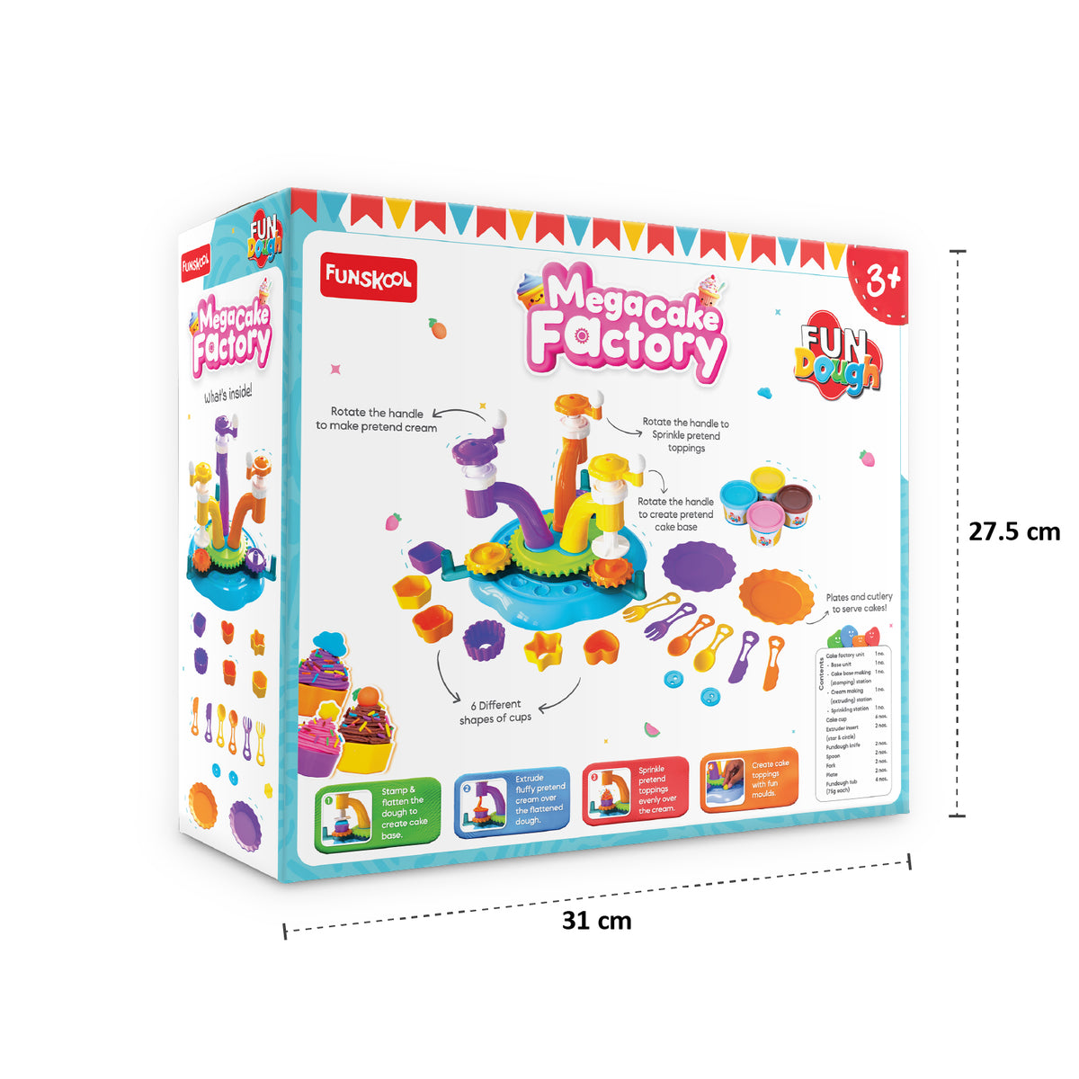 Funskool Fundough Mega Cake Factory One Size Multicolour
