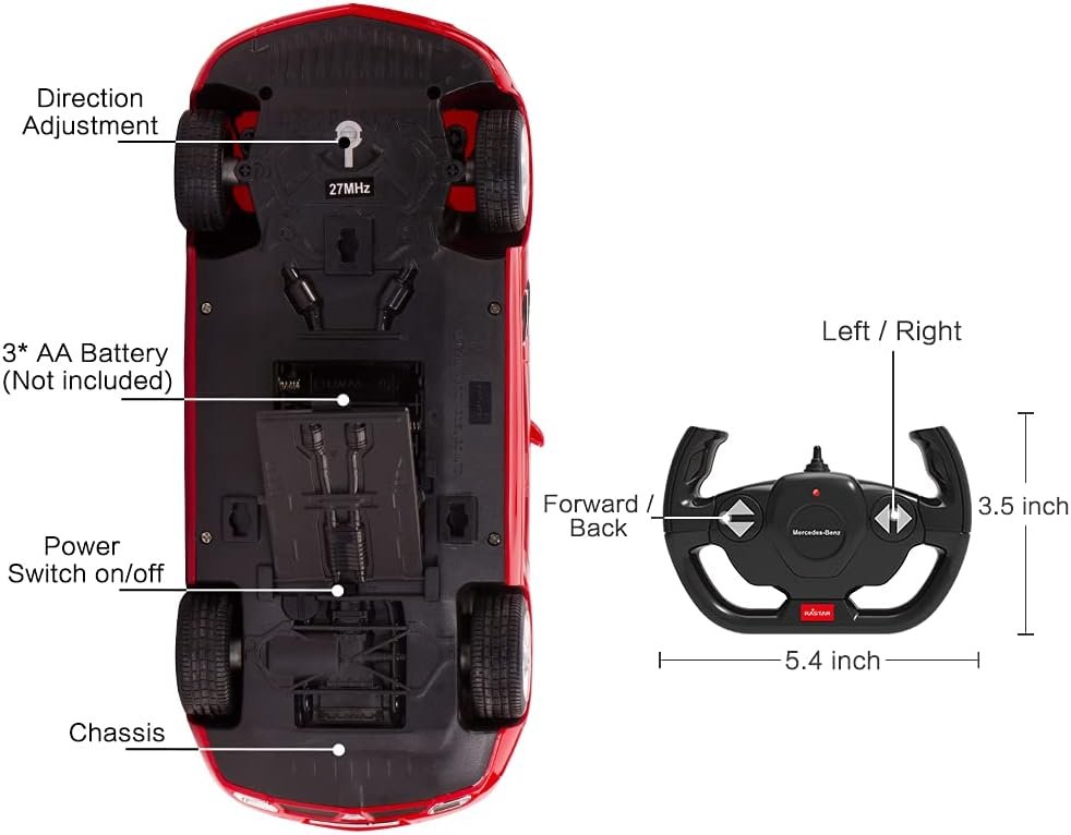 Rastar Mercedes-Benz SLS AMG 1:14 Remote Control Car β 6 Years+
