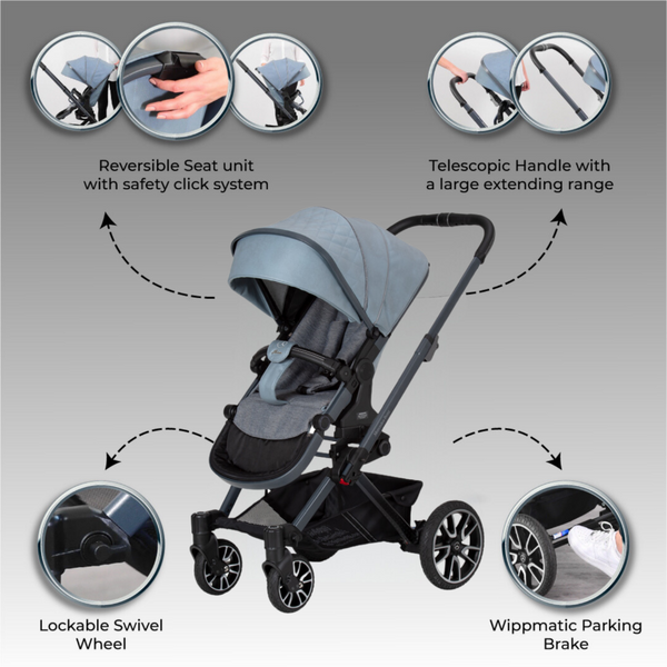Mercedes Benz Stroller Truffle Avantgarde GTX Denim Blue