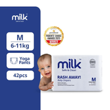 MILK Baby Diaper Yoga Pant Size 3 M 42 Pcs 6–11 kg