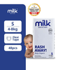 MILK Baby Diaper Flexi Tape , Size S (48 Pcs) 4-8 Kgs