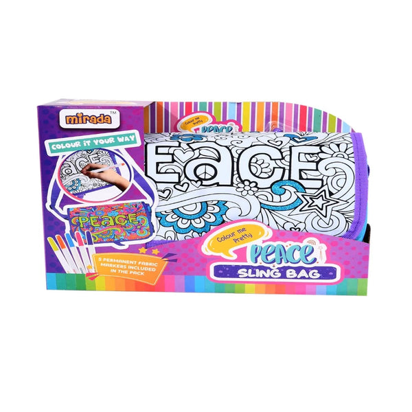 Mirada Colour me Sling Bag - Peace