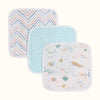 Abracadabra 100% Cotton Muslin Wipes Pack of 3 – D for Dino