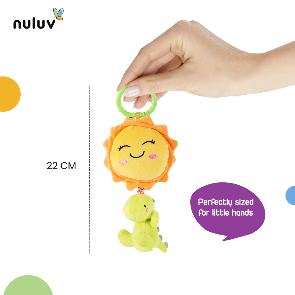 Nuluv Playtime Dino Musical Soft Toy 22 cm Yellow