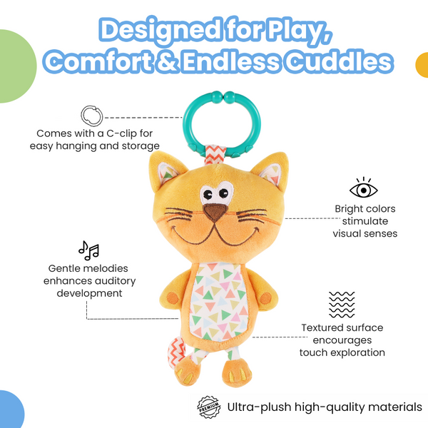 Nuluv Playtime Kitty Musical Rattles & Teether