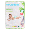 PureBorn Organic Bamboo Diapers Assorted Print Size 3 56 Count (5.5-8 Kg)