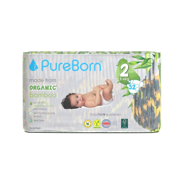 Pureborn Organic Bamboo Assorted 2 (3-6KG) 32Pieces