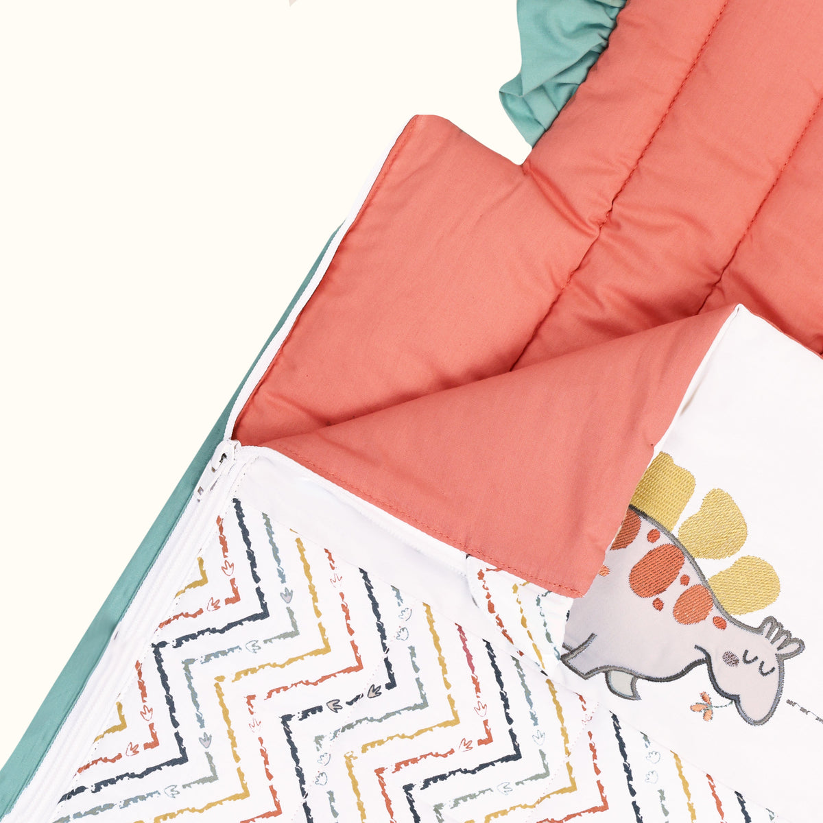 Abracadabra Quilted Nest Bag – D for Dino