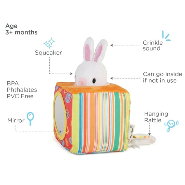 Nuluv Bunny Cube Rattles & Teether