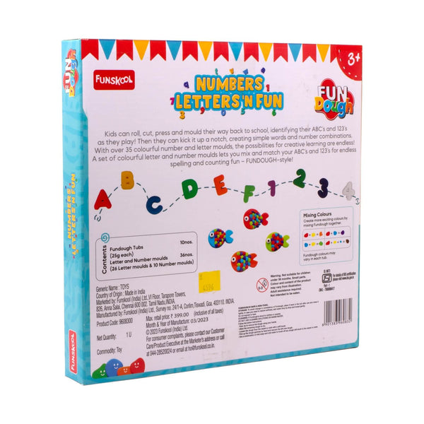 Dough Activity Set Funskool Fundough Numbers Letters N Fun 3Y+ – Multicolour