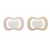 B Box Silicone Pacifiers Pack Of 2 (6-18M) - Blush + Latte