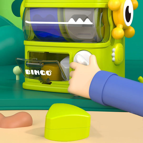 Open Ended Dino Feeder - Montessori Sensory Shape Sorter 12 Months+