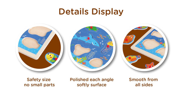 Open Ended Giant Peg Puzzle - Sea Animals 18 months+