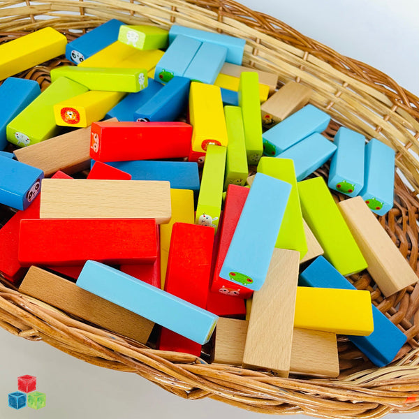 Open Ended Jungle Tumble Wooden Stacking Game