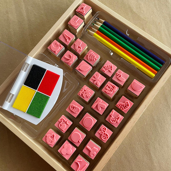 Open Ended My Wooden Stamp Kit - Jungle Safari