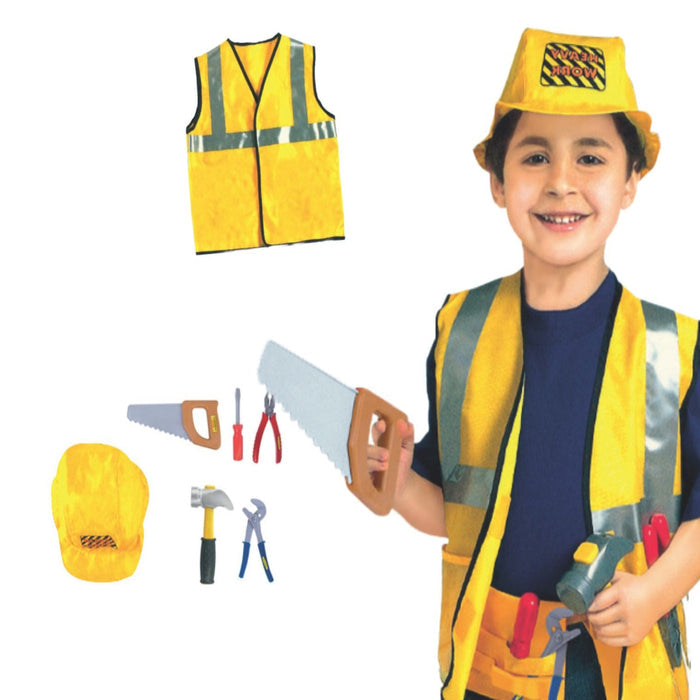 Open Ended Premium Costume Role PlaySet - Construction 3-7 Years