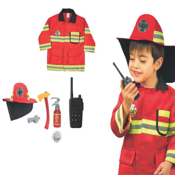 Open Ended Premium Costume Role PlaySet - Fireman 3-7 Years