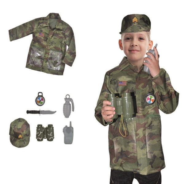 Open Ended Premium Costume Role PlaySet-Military 3-7 Years