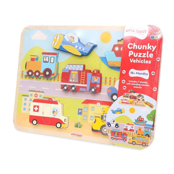 Open Ended Chunky Puzzle - Vehicles