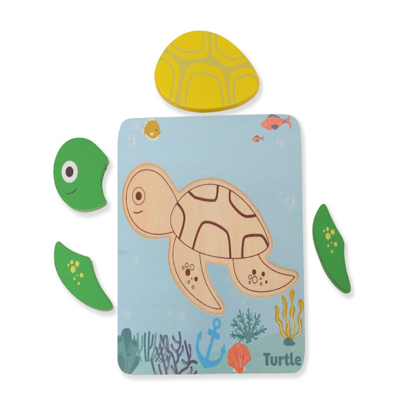 Open Ended Toddler's First 6 In 1 Puzzle - Animals 27Pcs