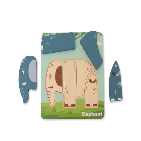 Open Ended Toddler's First 6 In 1 Puzzle - Animals 27Pcs