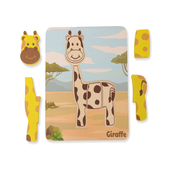 Open Ended Toddler's First 6 In 1 Puzzle - Animals 27Pcs