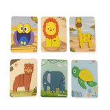 Open Ended Toddler's First 6 In 1 Puzzle - Animals 27Pcs