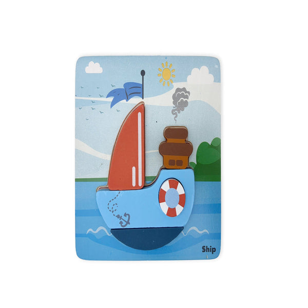 Open Ended Toddler's First 6 In 1 Puzzle - Vehicle 6 puzzles 32PCS 18M+