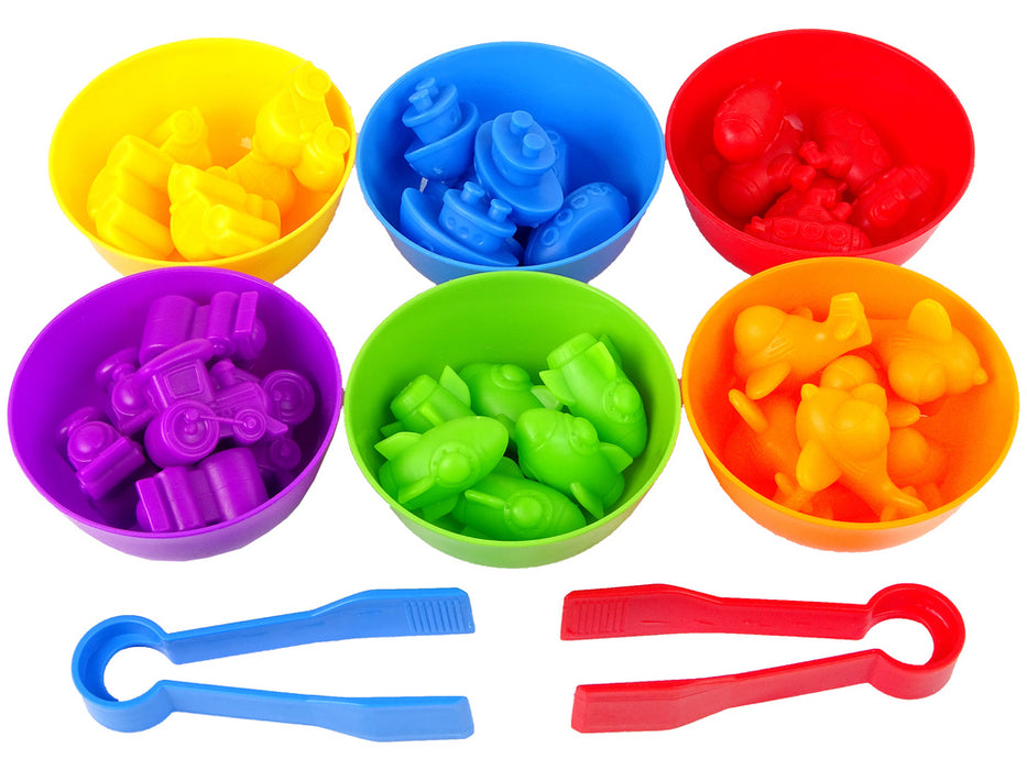 Open Ended Vehicle Lab Montessori Sorting Toy (44 Pcs) 2 Years+