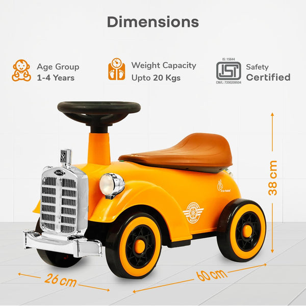 R for Rabbit Speedster Royal Ride-On Car One Size Orange Brown
