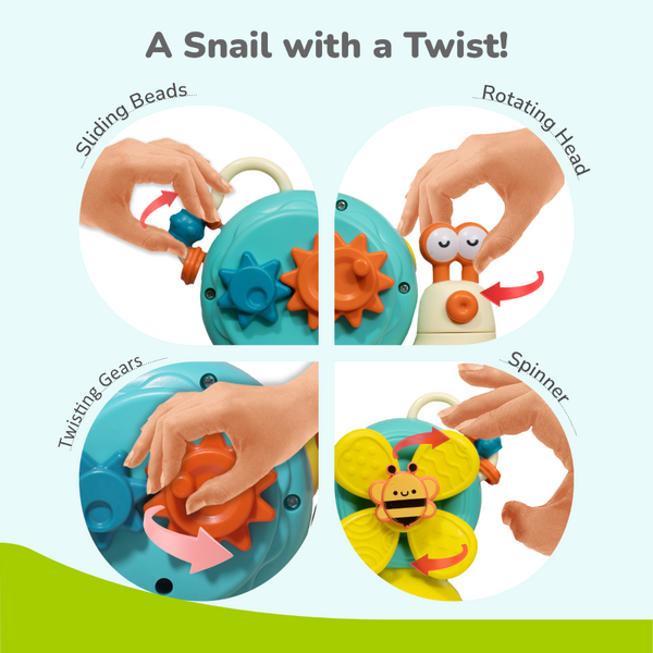R For Rabbit Orapple Spinster 5-in-1 Multi Rattle Toy