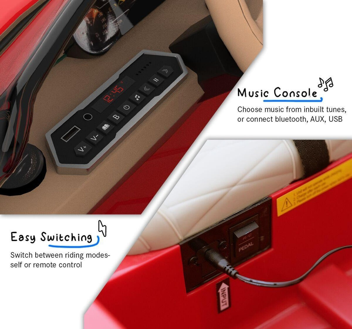Formula Fun by EMotorad BENTLEY BACALAR Ride-On Car - Red